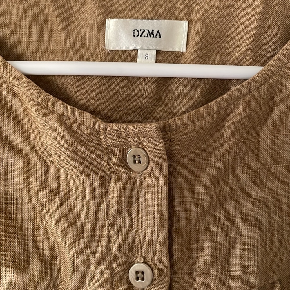 Ozma Emmy Top in Laundered Linen - Picture 3 of 7